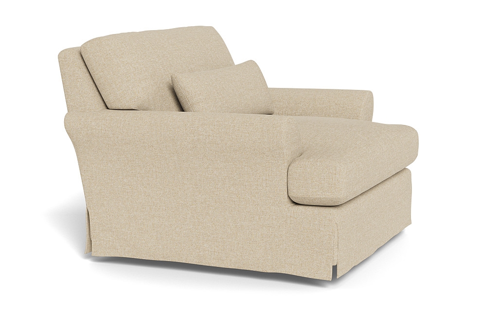 Maxwell Slipcovered Swivel Chair by Apartment Therapy - Image 2