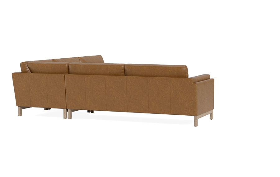 Gaby Leather 4-Seat Corner Sectional*Down alternative fill *Bench Cushion - Image 4