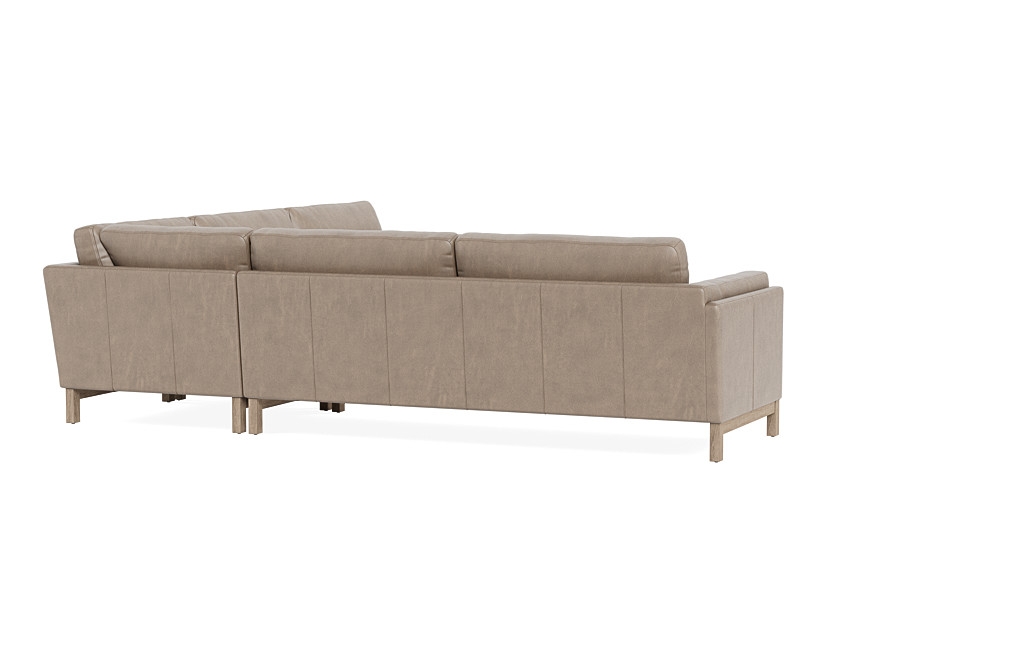 Gaby Leather 4-Seat Corner Sectional *Down alternative fill - Image 2