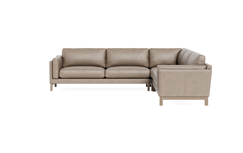 Gaby Leather 4-Seat Corner Sectional *Down alternative fill - Image 3