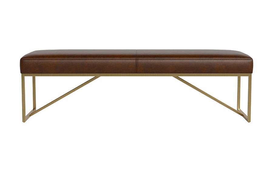 Otto Leather Bench - Image 0