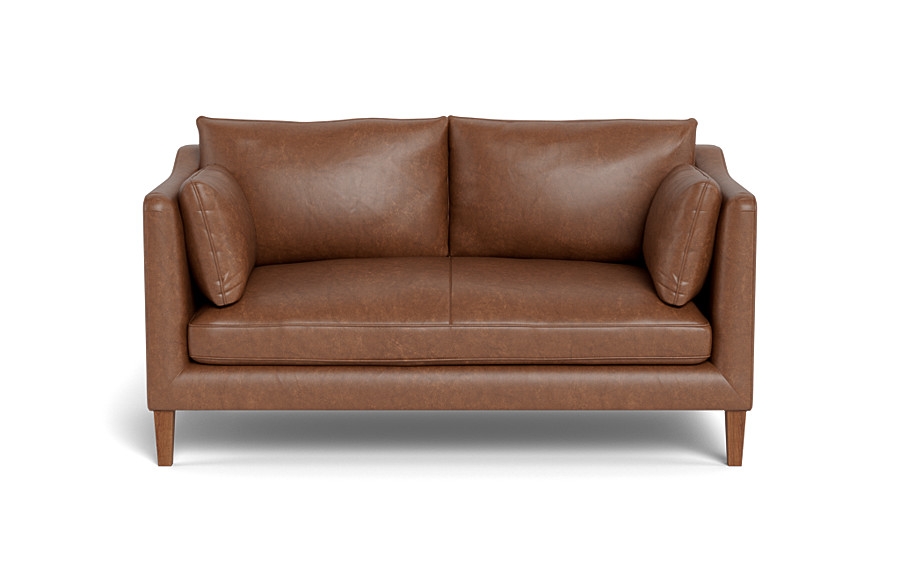 Caitlin Leather Loveseat by The Everygirl® - Image 0