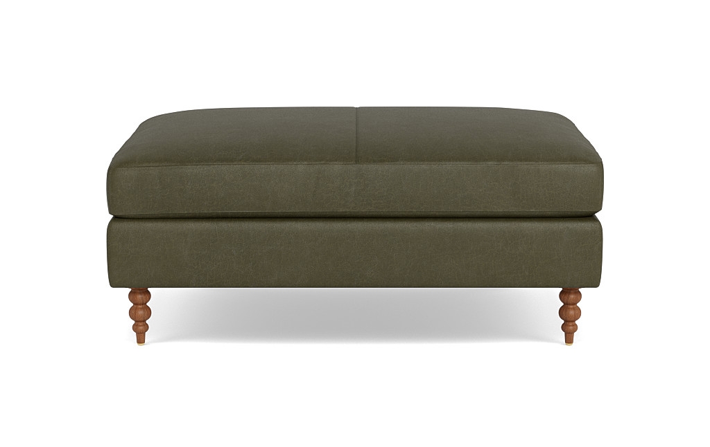 Sloan Leather Ottoman - Image 0