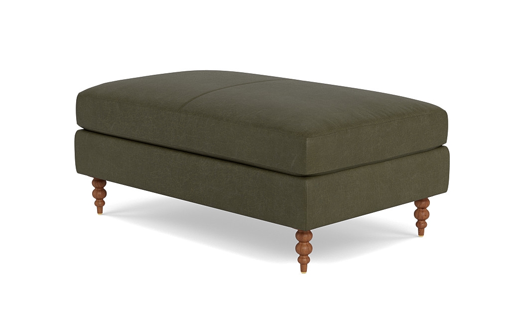 Sloan Leather Ottoman - Image 2
