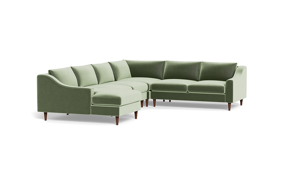 Saylor Slope Arm 4-Piece Corner Sectional Sofa with Left Chaise - Image 3