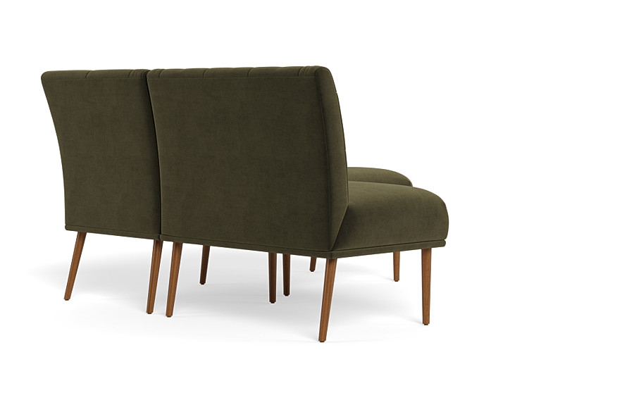 CUSTOM Dorian Upholstered Petite Right Banquette with Tufting Option - Image 4