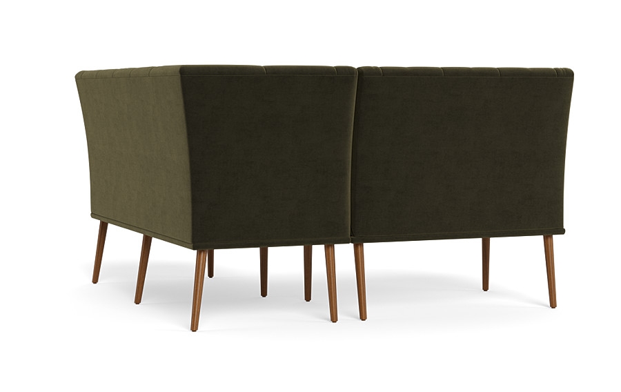 CUSTOM Dorian Upholstered Petite Right Banquette with Tufting Option - Image 2