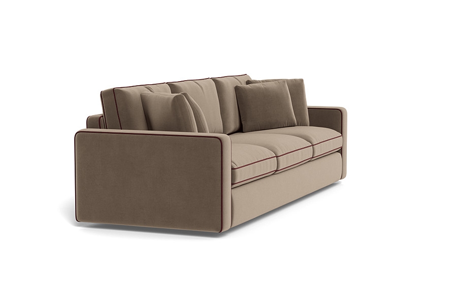 James 3-Seat Sofa with Contrast Piping - Image 3