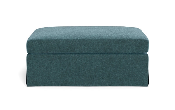 Sloan Slipcovered Ottoman - Image 0