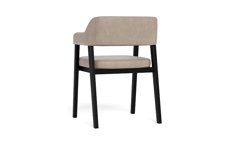 Selene Wood Framed Leather Upholstered Chair - Image 3