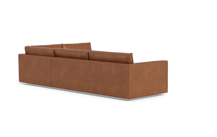 Lukas 3-Seat Leather Right Bumper Sectional - Image 4