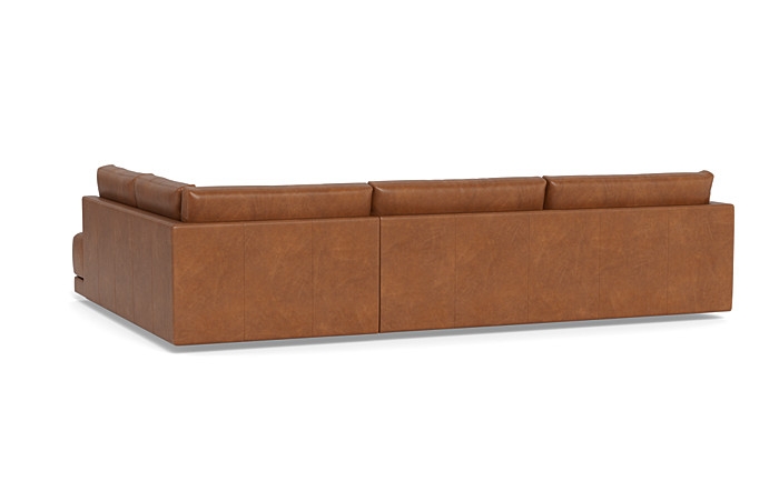 Lukas 3-Seat Leather Right Bumper Sectional - Image 3