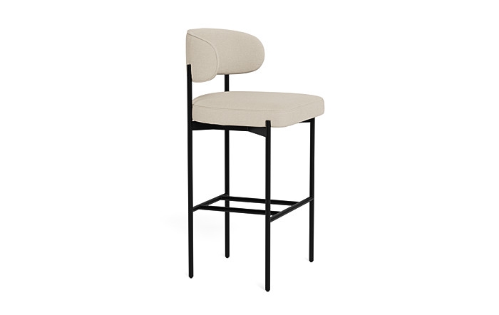 Hollis Metal Framed Upholstered Bar Stool - Image 4