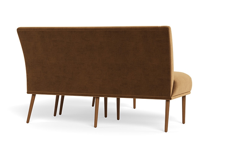 Dorian Upholstered Petite Left Banquette with Tufting Option - Image 3