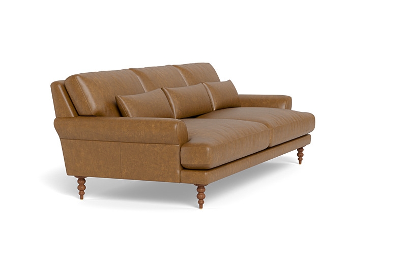 Maxwell Leather Sofa by Apartment Therapy - Image 3