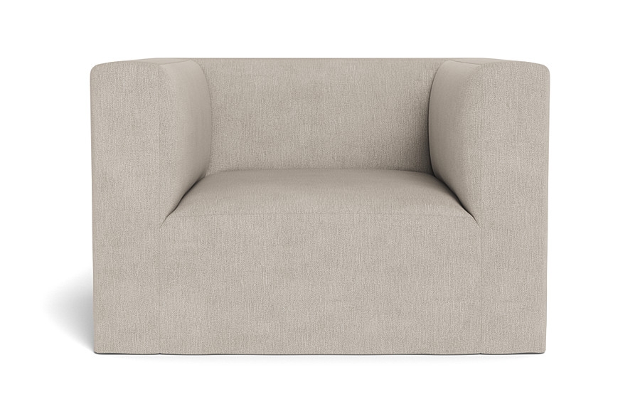 Simon Slipcovered Swivel Chair - Image 0