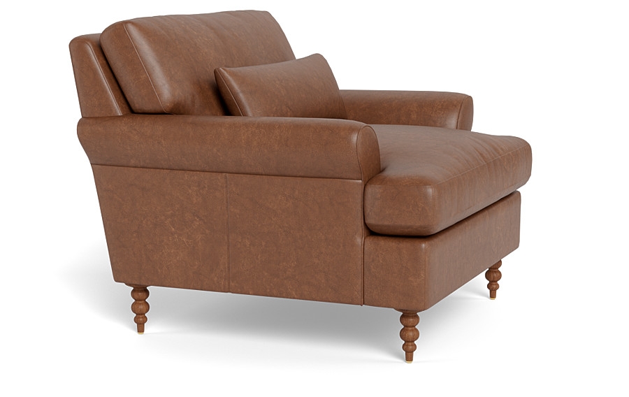 Maxwell Leather Accent Chair by Apartment Therapy - Image 3