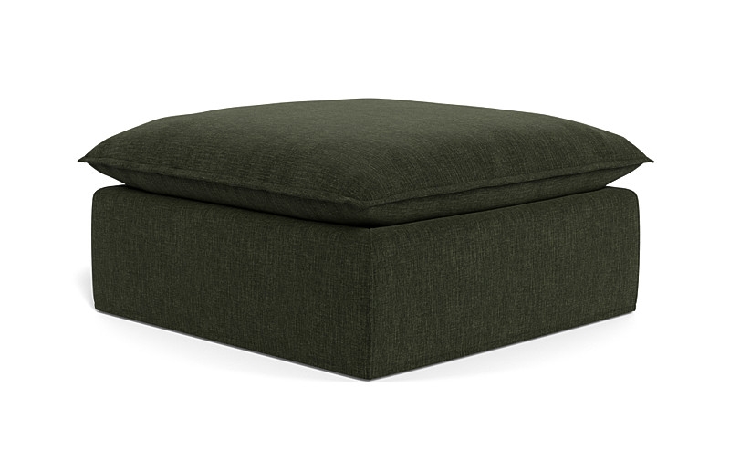 Josie Slipcovered Square Ottoman - Image 2