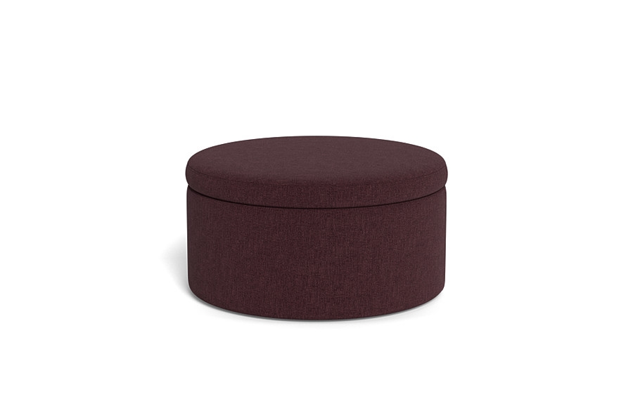Colten Round Storage Coffee Table Ottoman - Image 0