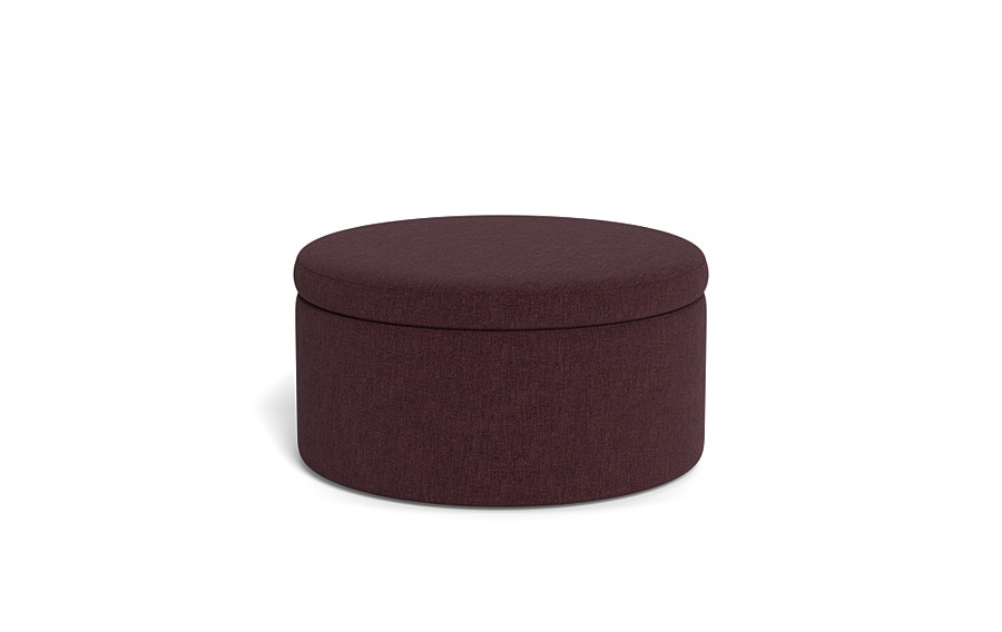 Colten Round Storage Coffee Table Ottoman - Image 3