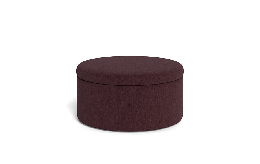 Colten Round Storage Coffee Table Ottoman - Image 4