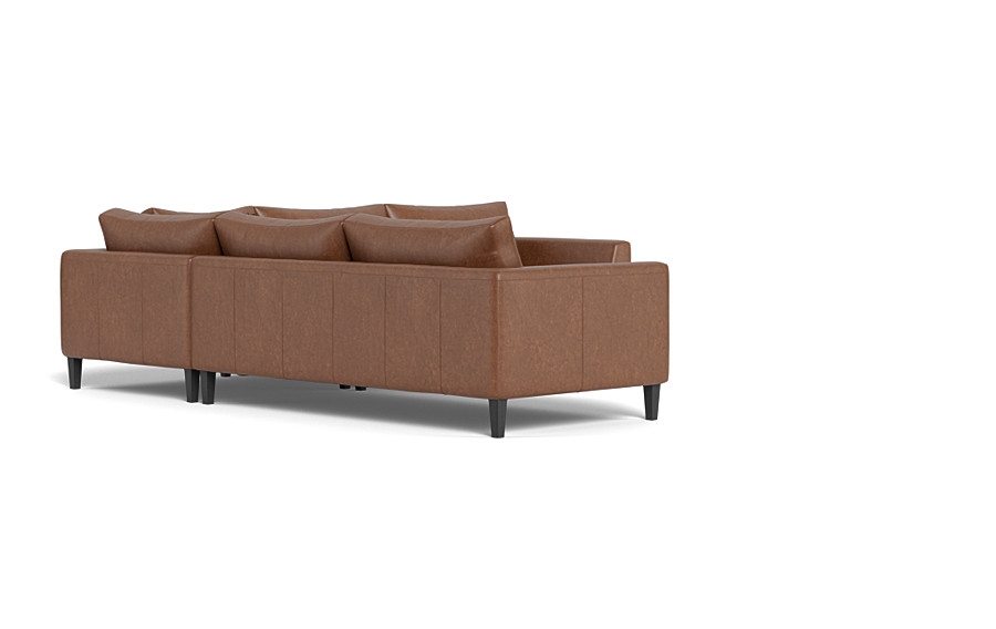 Asher Leather Corner Sectional Sofa - Image 1