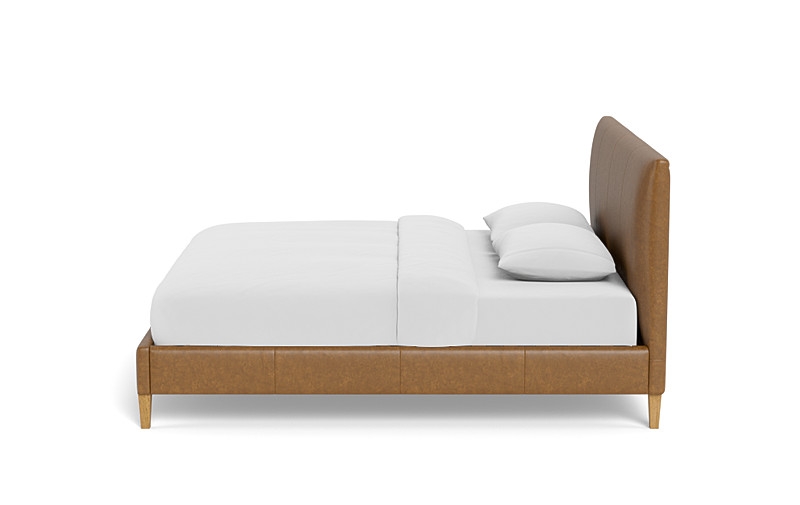 Lowen Leather Upholstered Bed with Tufting Option - Image 3