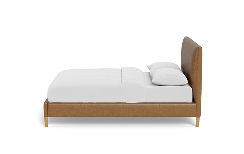 Lowen Leather Upholstered Bed with Tufting Option - Image 3