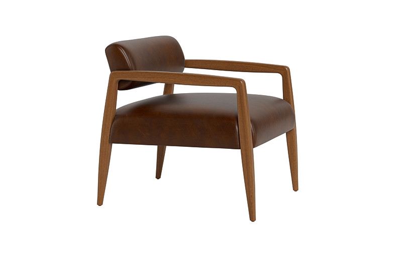 Gwen Leather Accent Chair - Image 3