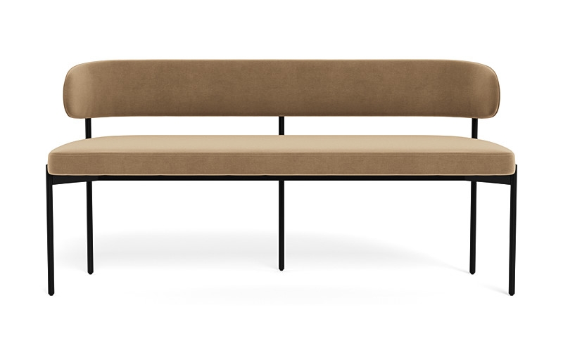 Hollis Upholstered Metal Framed Bench - Image 1