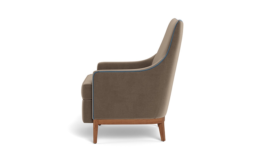 Kingsley Accent Chair with Contrast Piping *Down alternative fill - Image 3