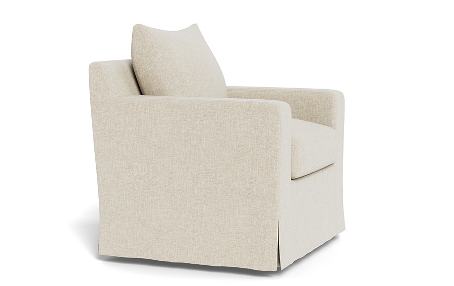Sloan Slipcovered Swivel Chair - Image 4