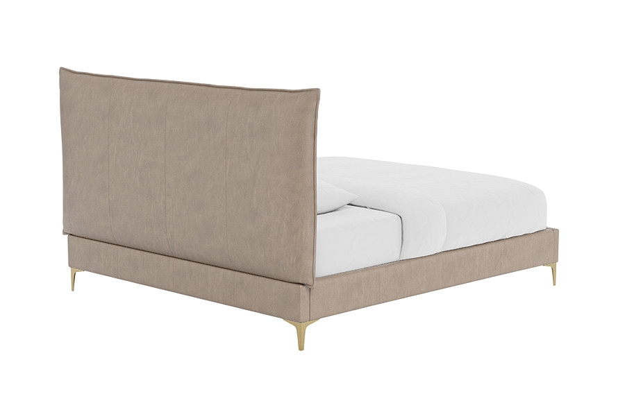 Skylar Leather Upholstered Bed - Image 1