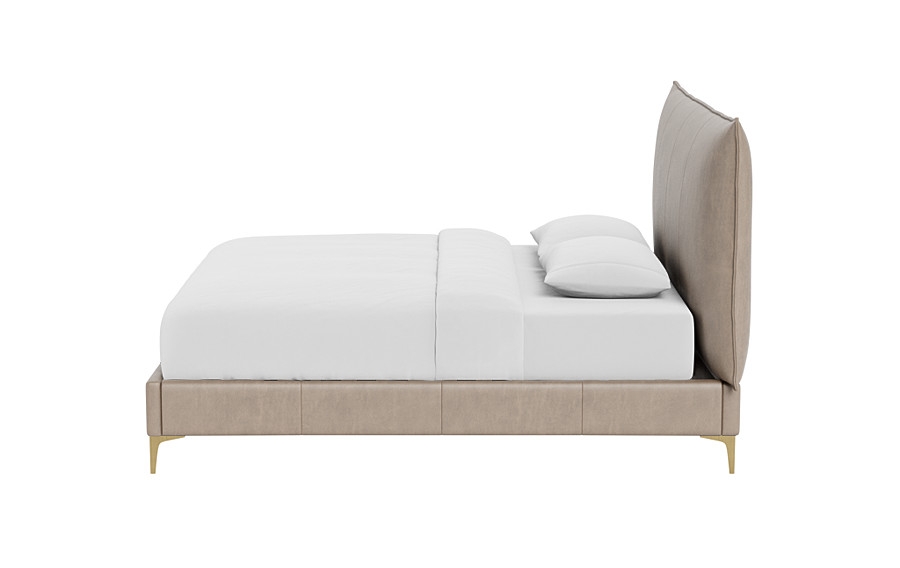 Skylar Leather Upholstered Bed - Image 2
