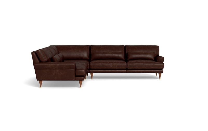 Maxwell Leather Corner 4-Seat Sectional Sofa by Apartment Therapy - Image 0