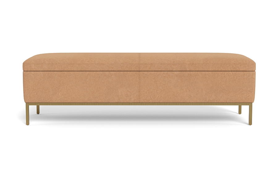 Miller Leather Storage Bench - Image 0
