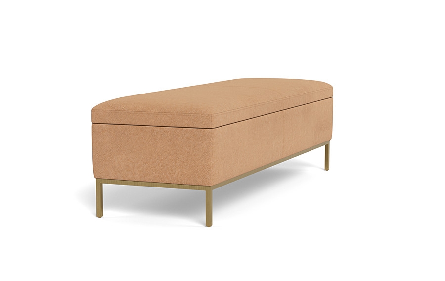 Miller Leather Storage Bench - Image 3