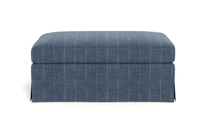 Sloan Slipcovered Ottoman - Image 0