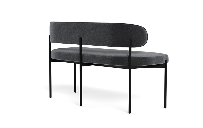 Hollis Upholstered Metal Framed Bench - Image 4