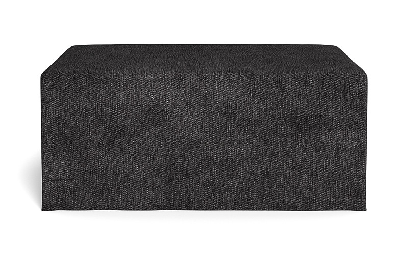 Dixon Slipcovered Rectangle Ottoman - Image 0