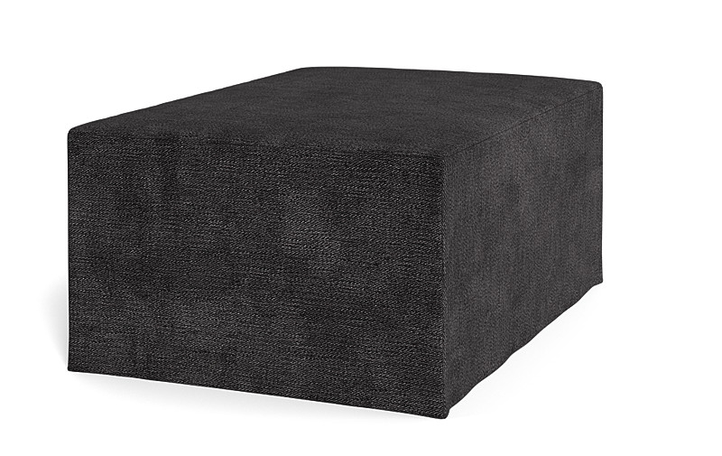 Dixon Slipcovered Rectangle Ottoman - Image 1