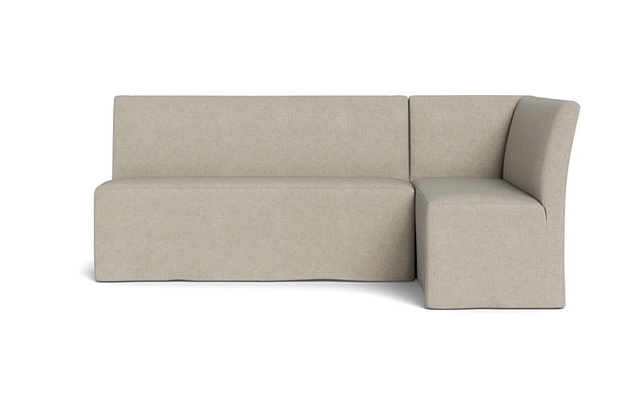 Dorian Slipcovered Right Banquette - Image 0