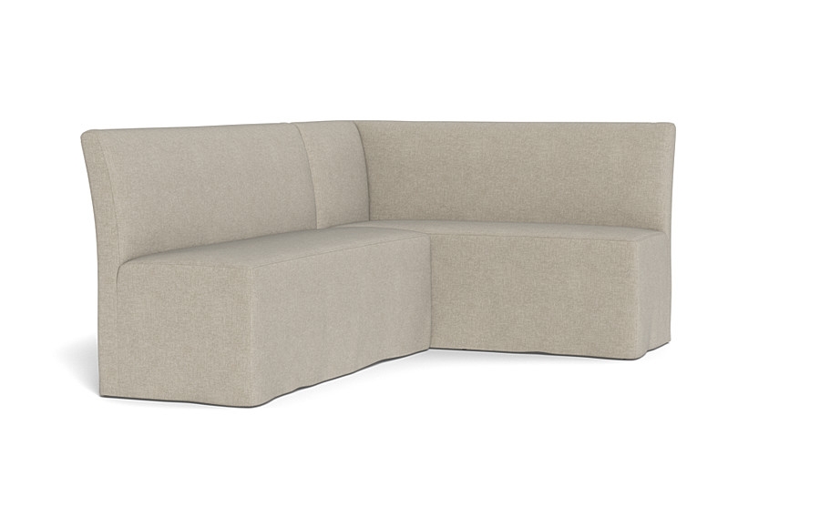 Dorian Slipcovered Right Banquette - Image 1