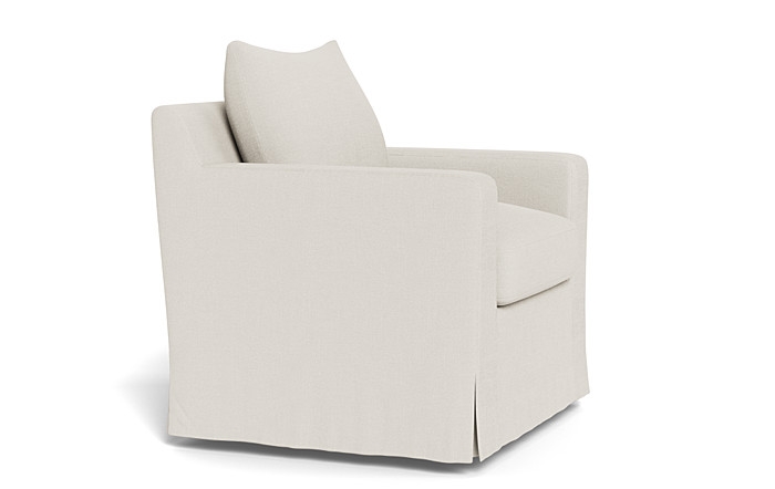 Sloan Slipcovered Swivel Chair - Image 2
