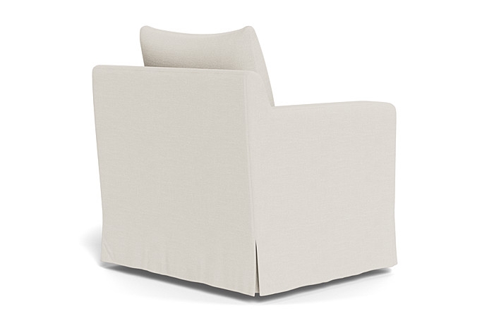 Sloan Slipcovered Swivel Chair - Image 3