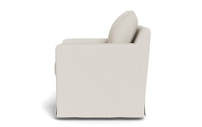 Sloan Slipcovered Swivel Chair - Image 1