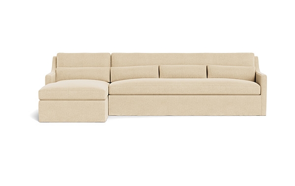 Ella Slipcovered 4-Seat  Chaise Sectional - Image 0