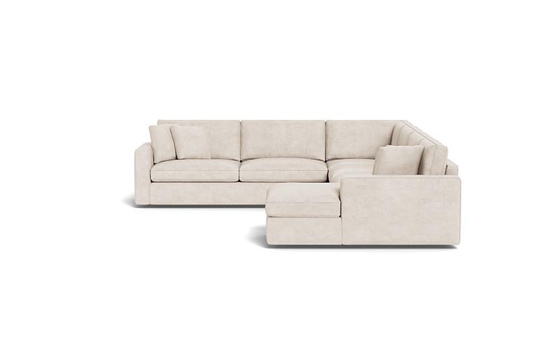 James 4-Piece 5-Seat Corner Chaise Sectional Right with Storage - Image 1