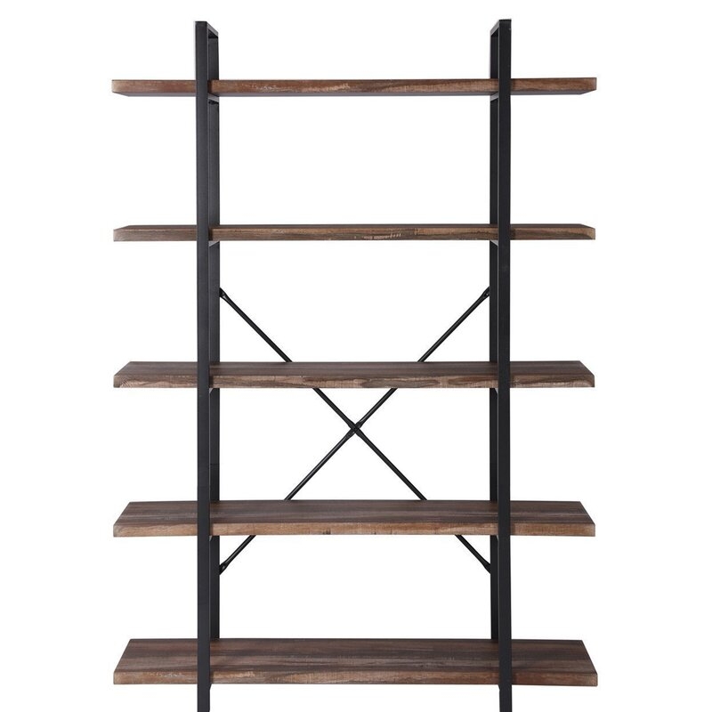 Theobald Industrial Etagere Bookcase - Image 1