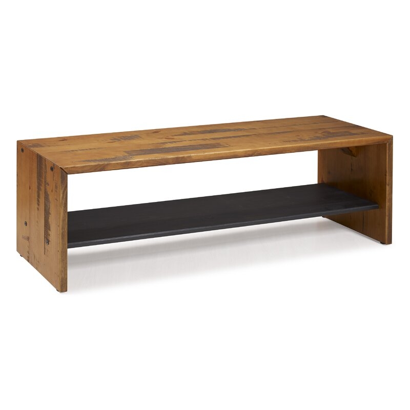 Arocho Rustic Solid Reclaimed Wood Storage Bench - Image 0